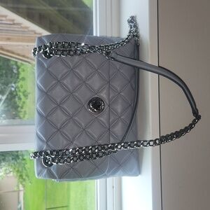 Kate spade light blue quilted hand bag/ cross body